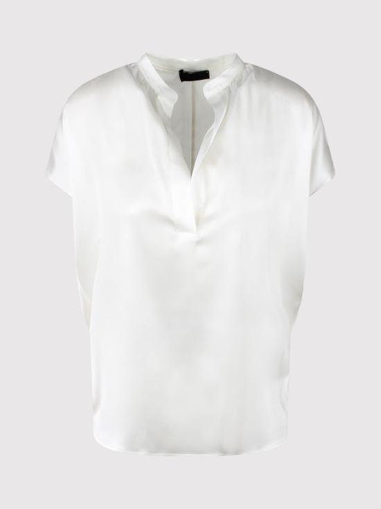 25SS THE NEW BLACK 블라우스 1647 901 BIANCO SETA