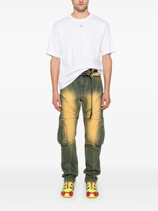 25SS 디젤 반팔 티셔츠 A149290GRAI100 WHITE DOM - DIESEL