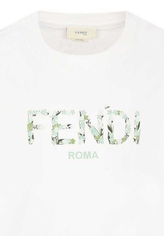 25SS [키즈] 펜디 티셔츠 JFI375 7AJ F1SGM WHITE - FENDI