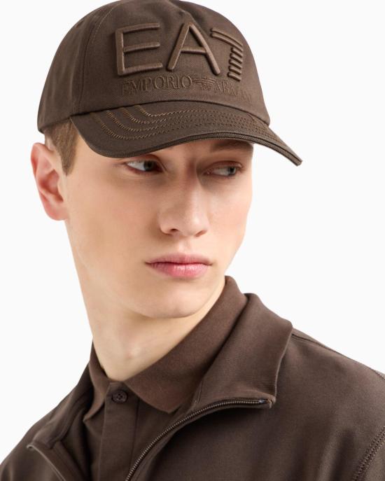 25SS 엠포리오 아르마니 볼캡 7X000052 AF13150 U6139 Brown - EMPORIO ARMANI