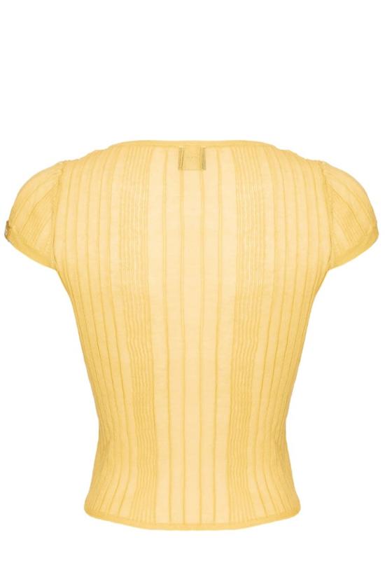 25SS 핑코 스웨터 104773A1ND C43 Giallo canna d india - PINKO