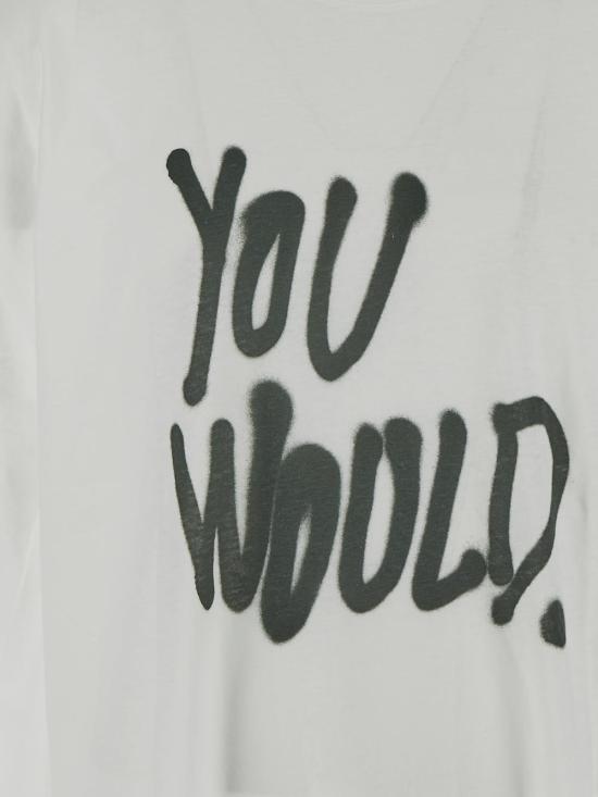 25SS 아크네 스튜디오 긴팔 티셔츠 CL0341 100 White - ACNE STUDIOS