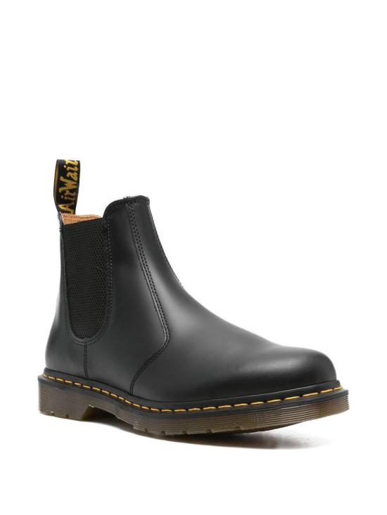 26FW 닥터마틴 2976 옐로우 스티치 스무스 레더 첼시 부츠 22227001 Black - DR.MARTENS