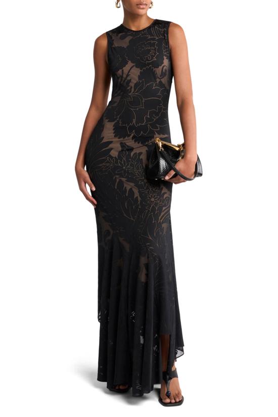 25SS 에트로 롱 원피스 WRHA045399IAD24 N0000 Black - ETRO