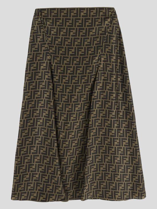 25SS 펜디 스커트 FQ7601 A8G3F1440 FANGO TABACCO