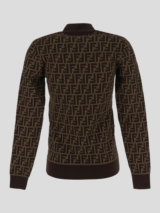 25SS 펜디 긴팔 티셔츠 FZXC73 ASJTF0GGE Tobacco - FENDI