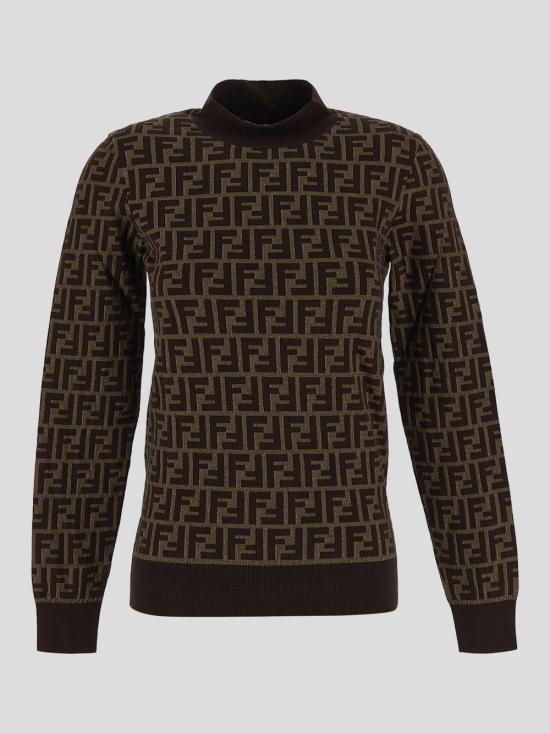 25SS 펜디 긴팔 티셔츠 FZXC73 ASJTF0GGE Tobacco