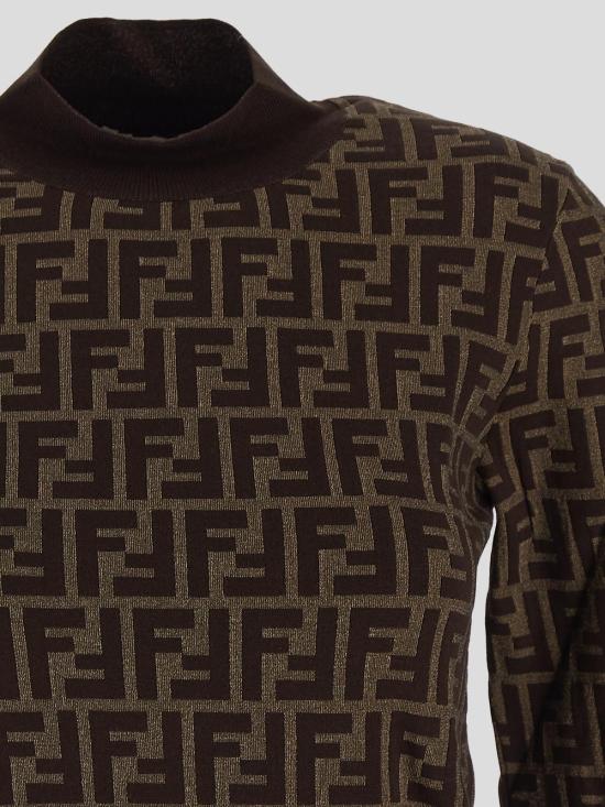 25SS 펜디 긴팔 티셔츠 FZXC73 ASJTF0GGE Tobacco - FENDI