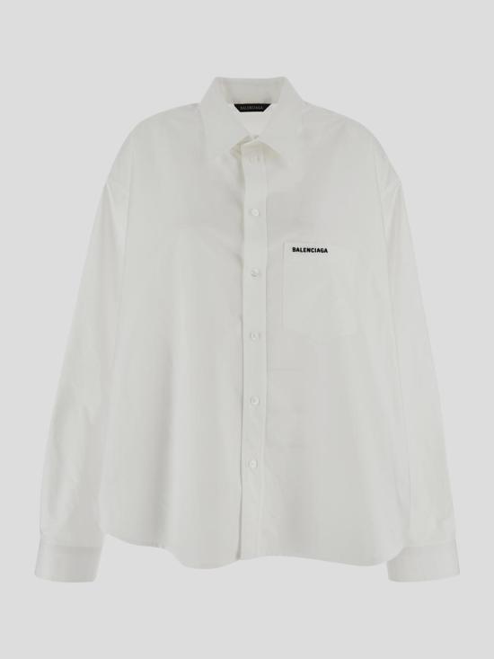 25SS 발렌시아가 블라우스 783793 TRM289000 White