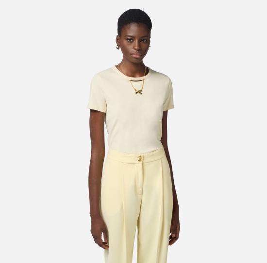 25SS 엘리자베타프랜치 스웨터 MA02951E2 DC7 Lemonade - ELISABETTA FRANCHI