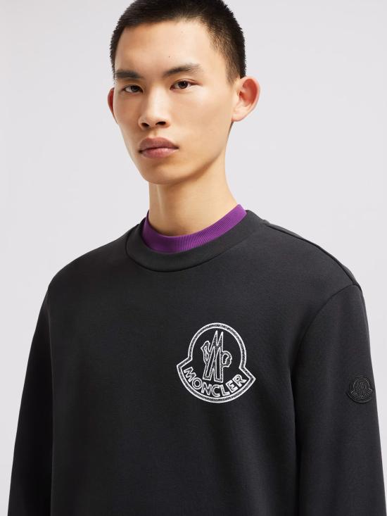 25SS 몽클레어 긴팔 티셔츠 K10918G00051899V4 998 Black - MONCLER