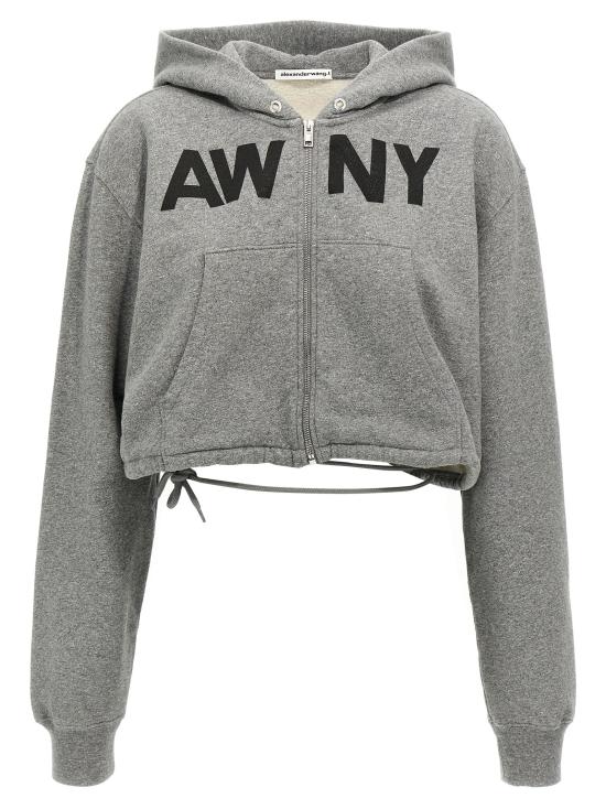 25SS 티바이알렉산더왕 후드 티셔츠 4CC2251553021 Gray