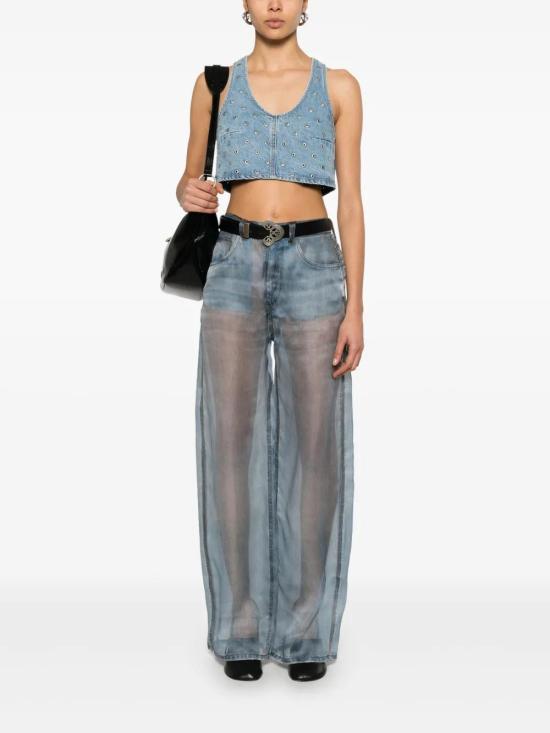 25SS 하이쿠레 데님 팬츠 HEW03300OR001L0890 BLUE DENIM PRINT L0890 - HAIKURE