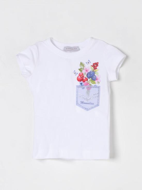 25FW [키즈] 모나리자 티셔츠 19E6195001 9952 White