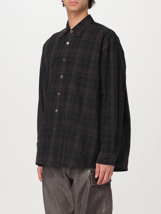 25SS 아워레가시 긴팔 셔츠 M2252OB Black Sheer Shadow Check - OUR LEGACY