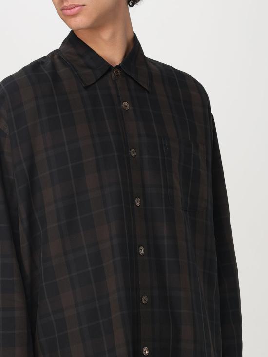 25SS 아워레가시 긴팔 셔츠 M2252OB Black Sheer Shadow Check - OUR LEGACY