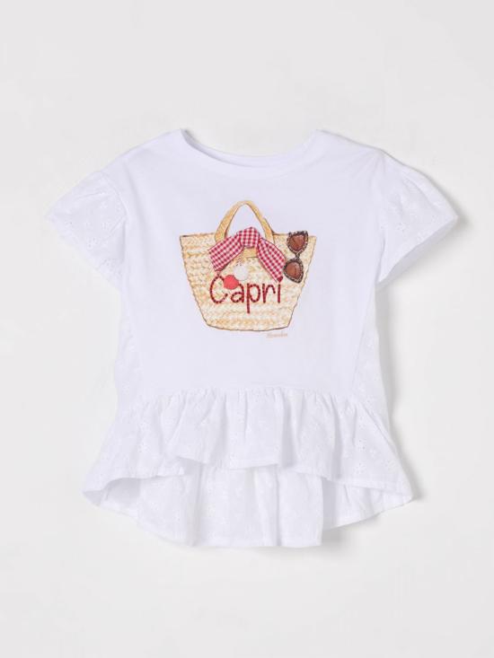 25FW [키즈] 모나리자 티셔츠 19E6255011 0099 White