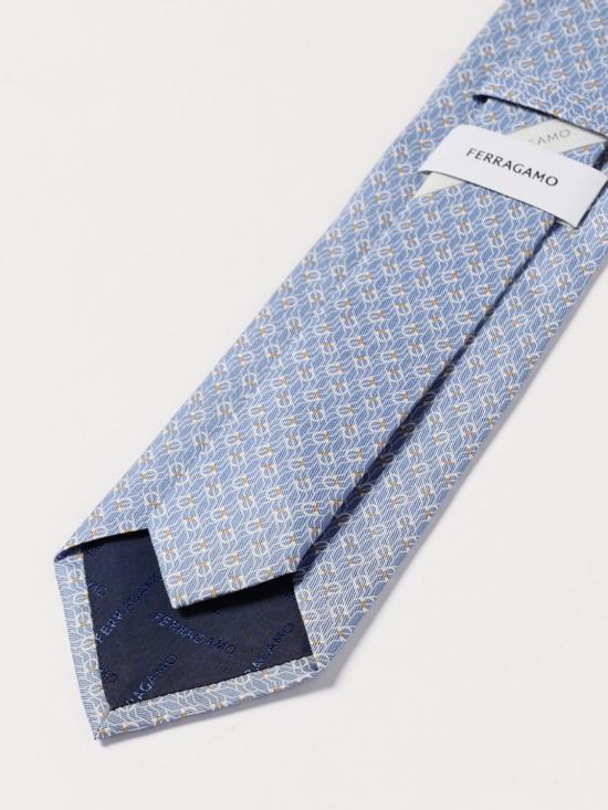 25SS 살바토레 페라가모 넥타이 350950 768564 003 Gnawed Blue - SALVATORE FERRAGAMO