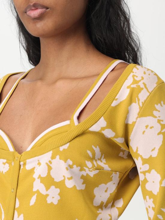 25SS 엘리자베타프랜치 스웨터 MK46Q DJ4 Yellow - ELISABETTA FRANCHI