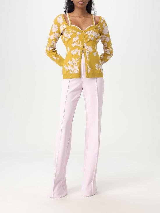 25SS 엘리자베타프랜치 스웨터 MK46Q DJ4 Yellow - ELISABETTA FRANCHI