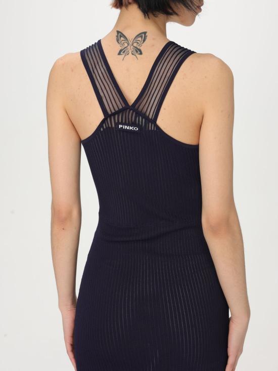 25SS 핑코 롱 원피스 104811A2GJ G82 Blue - PINKO