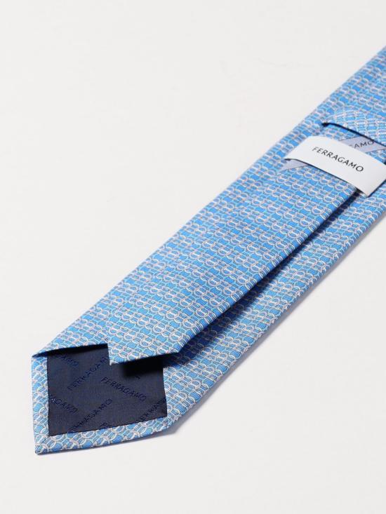 25SS 살바토레 페라가모 넥타이 351206 778539 002 Gnawed Blue - SALVATORE FERRAGAMO