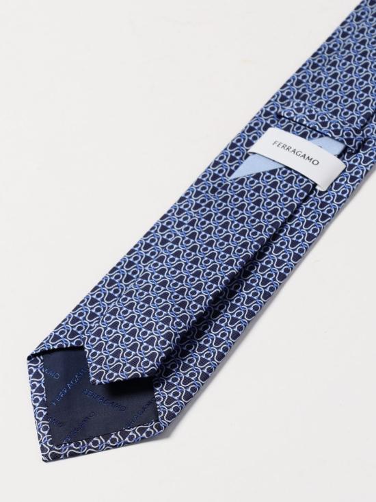 25FW 살바토레 페라가모 넥타이 350814 757976 002 Marine - SALVATORE FERRAGAMO