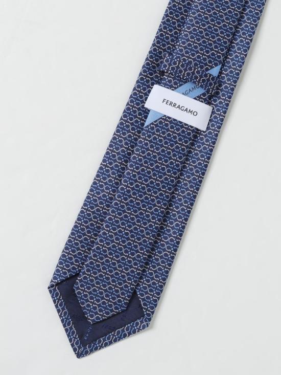 25SS 살바토레 페라가모 넥타이 351204 778440 002 Marine - SALVATORE FERRAGAMO