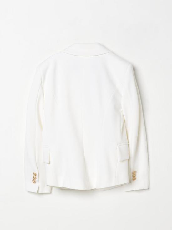 25SS [키즈] 발망 캐주얼 자켓 BW2A64J0371 100OR White - BALMAIN