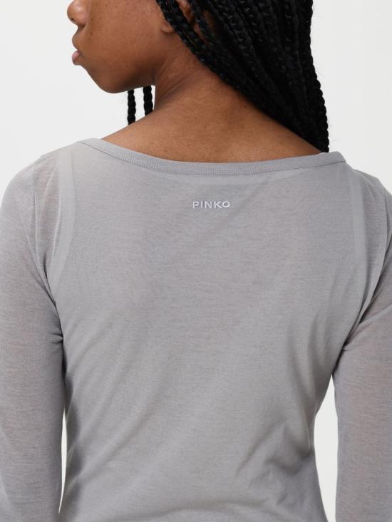 25FW 핑코 긴팔 티셔츠 104653A2CL IIA Grey - PINKO