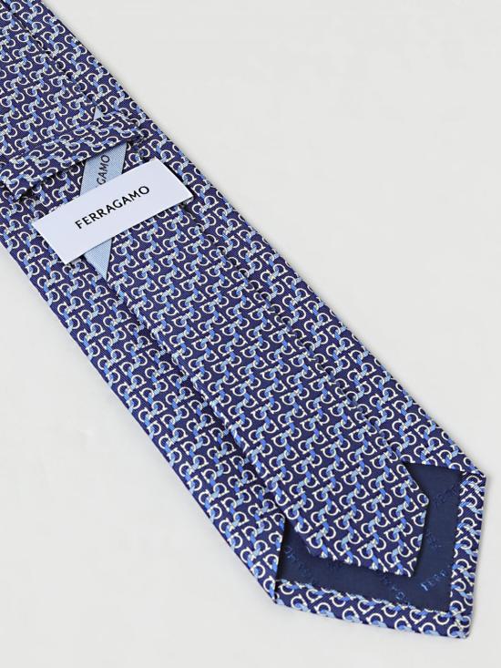 25SS 살바토레 페라가모 넥타이 351205 778460 001 Navy - SALVATORE FERRAGAMO