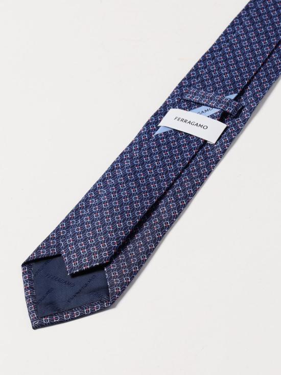 25SS 살바토레 페라가모 넥타이 350950 768562 001 Navy - SALVATORE FERRAGAMO
