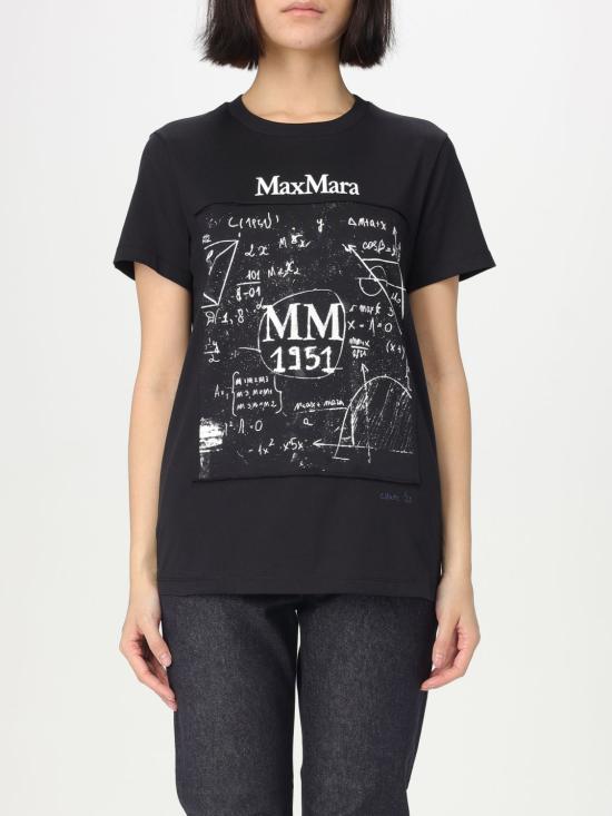 25FW 막스마라 COLIBRI 콜리브리 반팔 티셔츠 2511941062600 020 Black 1