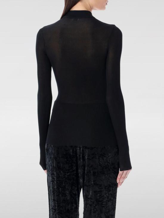 25FW 생로랑 긴팔 티셔츠 654478Y75AI 1000 Black - SAINT LAURENT