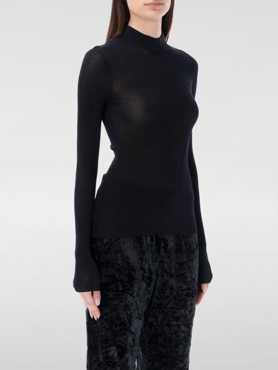 25FW 생로랑 긴팔 티셔츠 654478Y75AI 1000 Black - SAINT LAURENT