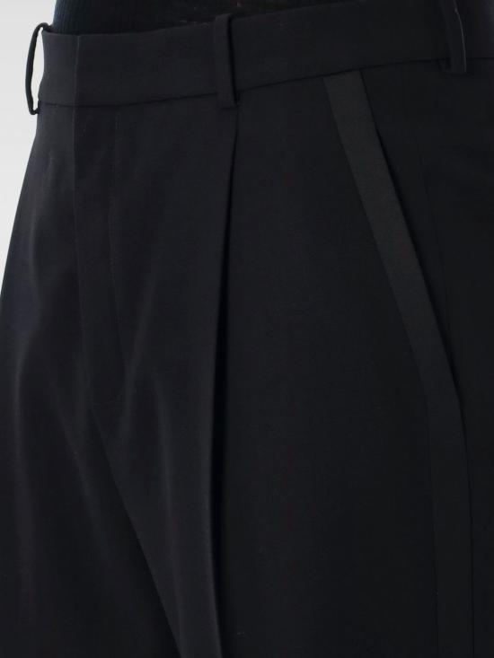 25FW 생로랑 스트레이트 팬츠 821988Y512W 1000 Black - SAINT LAURENT