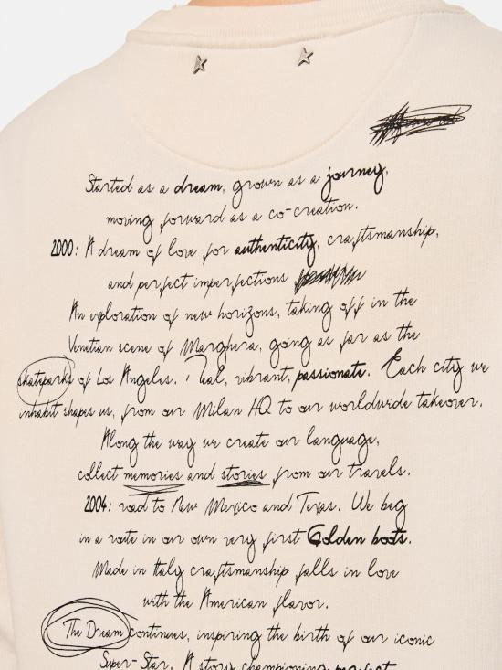 25SS 골든구스 스웨터 GWP01223P00189411421 White - GOLDEN GOOSE