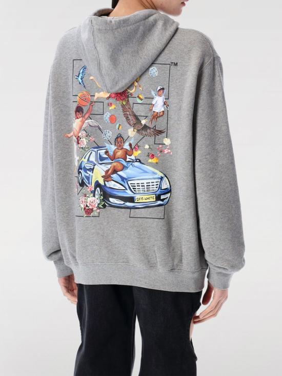 25SS 오프화이트 스웨터 OWBB064S25FLE002 0510 Grey - OFF WHITE