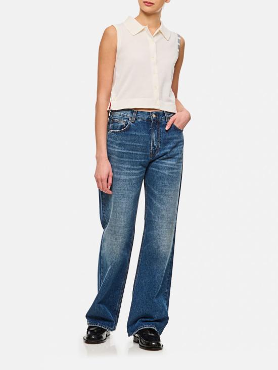 25SS 톰브라운 베스트 FKL002AY3036 100 White - THOM BROWNE