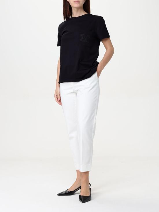 25FW 막스마라 반팔 티셔츠 2511941032600 007 Black - MAX MARA