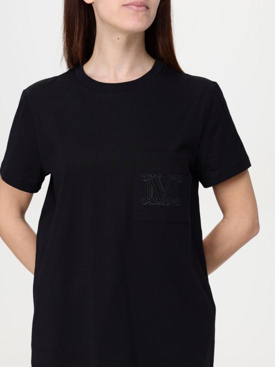 25FW 막스마라 반팔 티셔츠 2511941032600 007 Black - MAX MARA