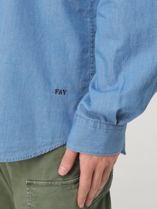 25FW 페이 긴팔 셔츠 NCMA150115LMJP U200 Denim - FAY