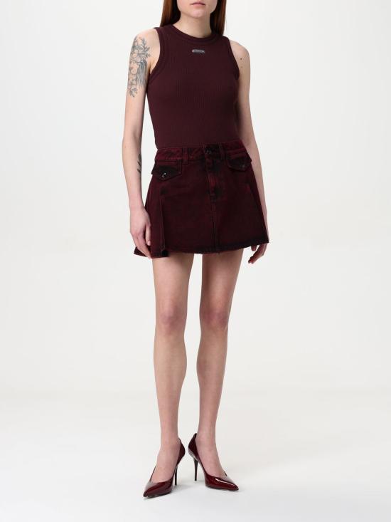 25SS 알렉산더 맥퀸 숏 스커트 817637QMAC0 6136 Red - ALEXANDER MCQUEEN