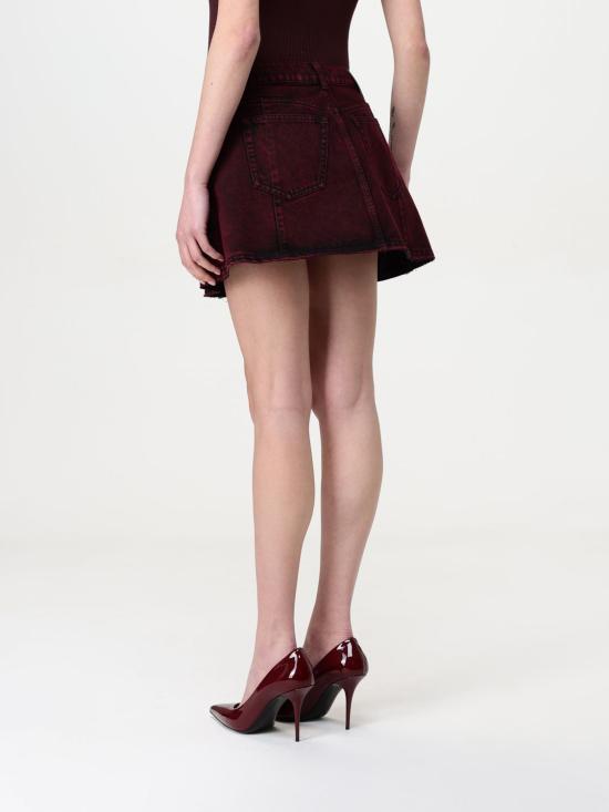 25SS 알렉산더 맥퀸 숏 스커트 817637QMAC0 6136 Red - ALEXANDER MCQUEEN