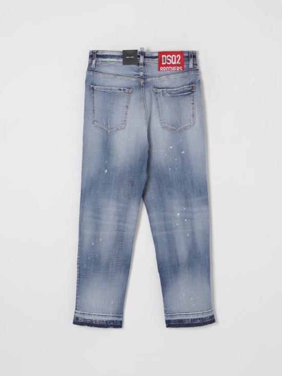25FW [키즈] 디스퀘어드2 진 DQ2241D0AC0 DQ01 Denim - DSQUARED2