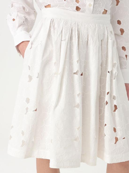 25SS 엠에스지엠 스커트 3841MDD24X257277 01 White - MSGM