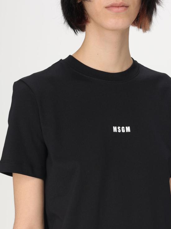 25FW 엠에스지엠 반팔 티셔츠 2000MDM500200002 99 Black - MSGM