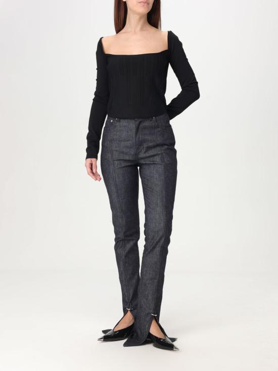 25SS 뮈글러 긴팔 티셔츠 25P2TO07881133 1999 Black - MUGLER