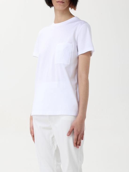 25FW 막스마라 반팔 티셔츠 2511941032600 001 White - MAX MARA