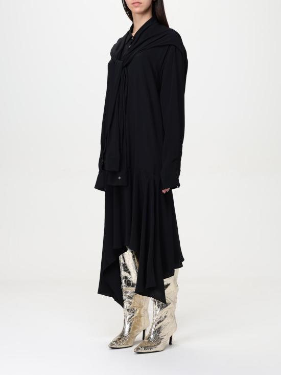 25SS 아크네 스튜디오 롱 원피스 A20785 900 Black - ACNE STUDIOS